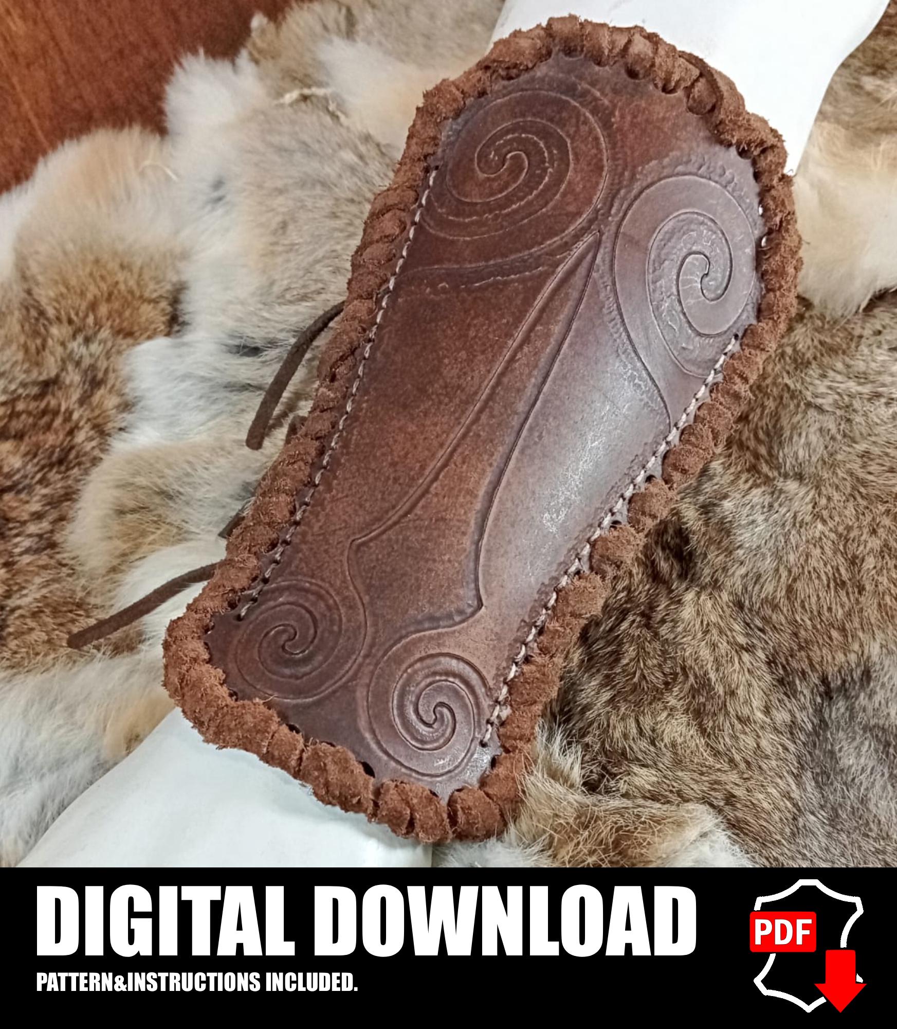 Bracer Leather Pattern | Druid LARP | Pattern & Instructions