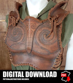 Chest Armor Leather Pattern | Druid LARP | Template & Instructions