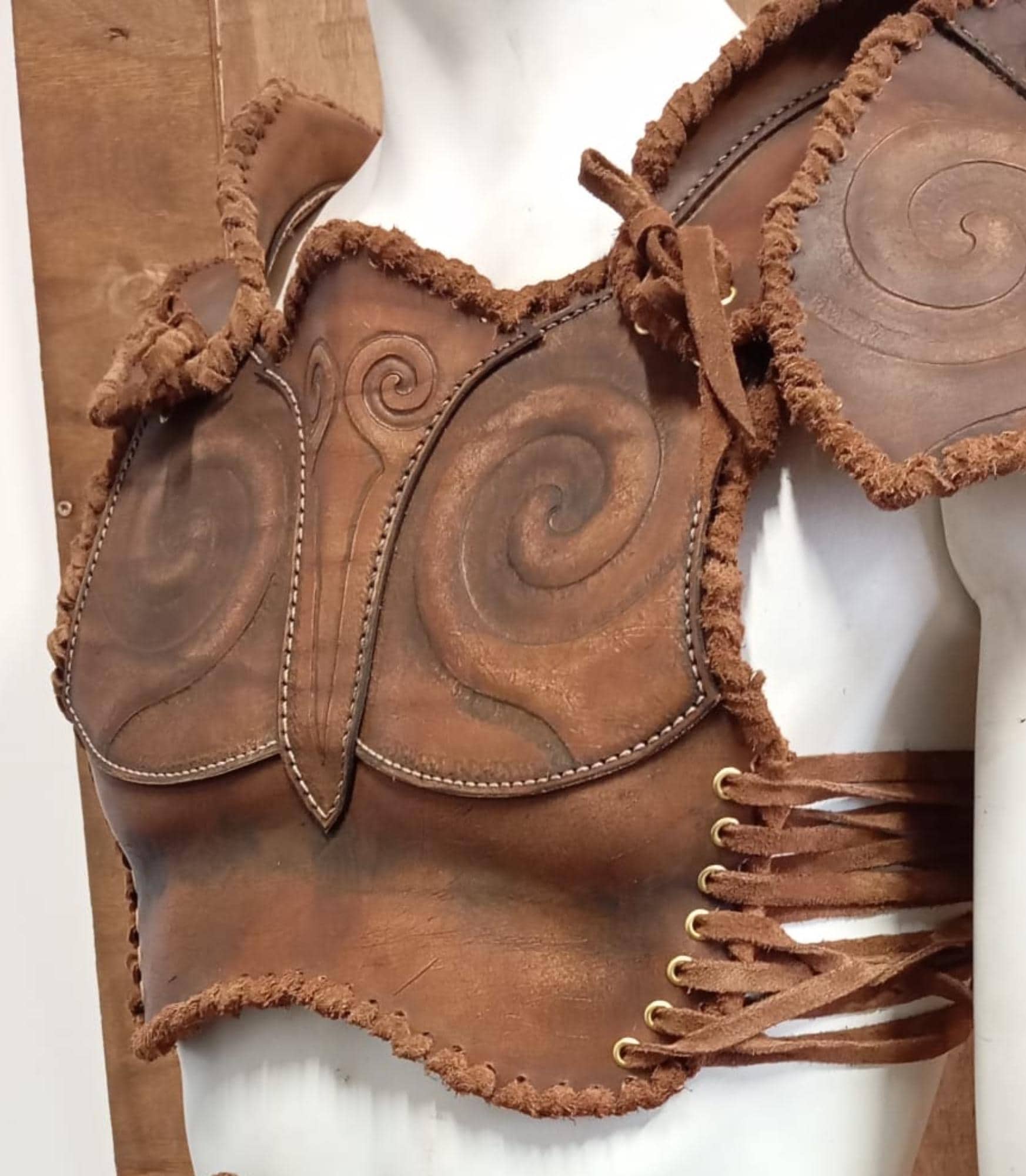 Chest Armor Leather Pattern | Druid LARP | Template & Instructions