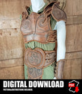 Armor leather pattern | Druid LARP set | Patterns & Instructions