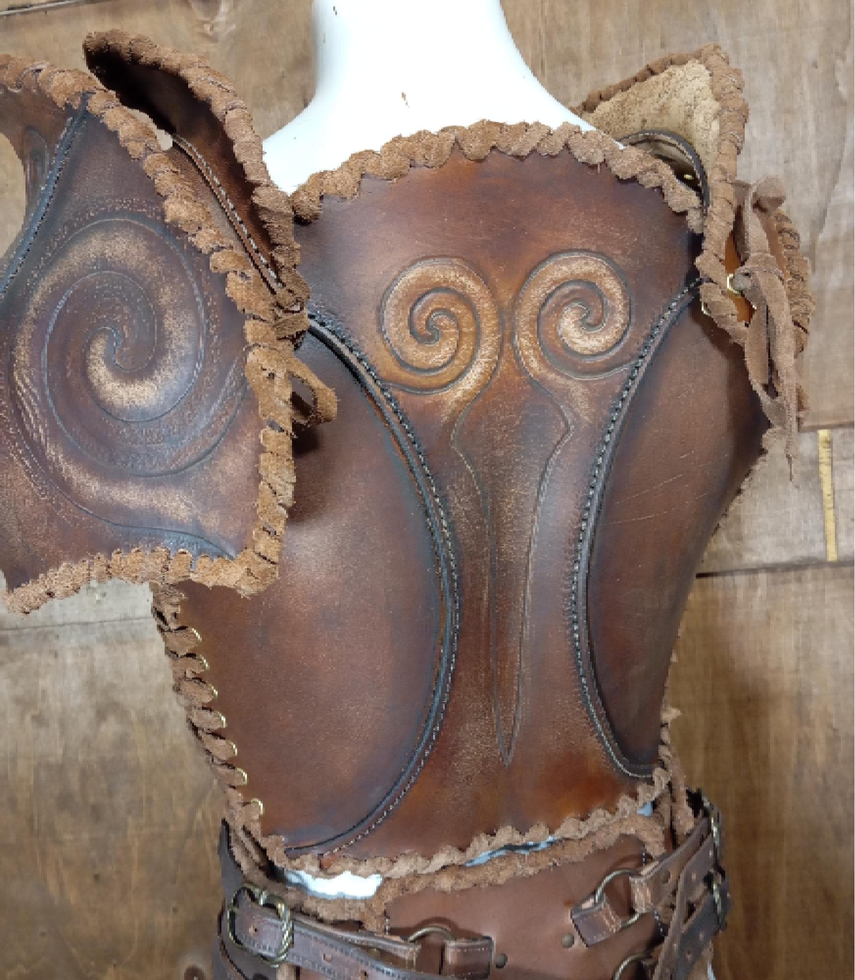 Female Armor Leather Pattern | Druid LARP | Pattern & Instructions