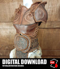 Woman Armor Leather Pattern | Female Druid LARP | Patterns & Instructions