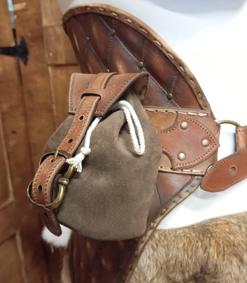 Coin purse leather pattern | Medieval LARP purse | DIY and instructions
