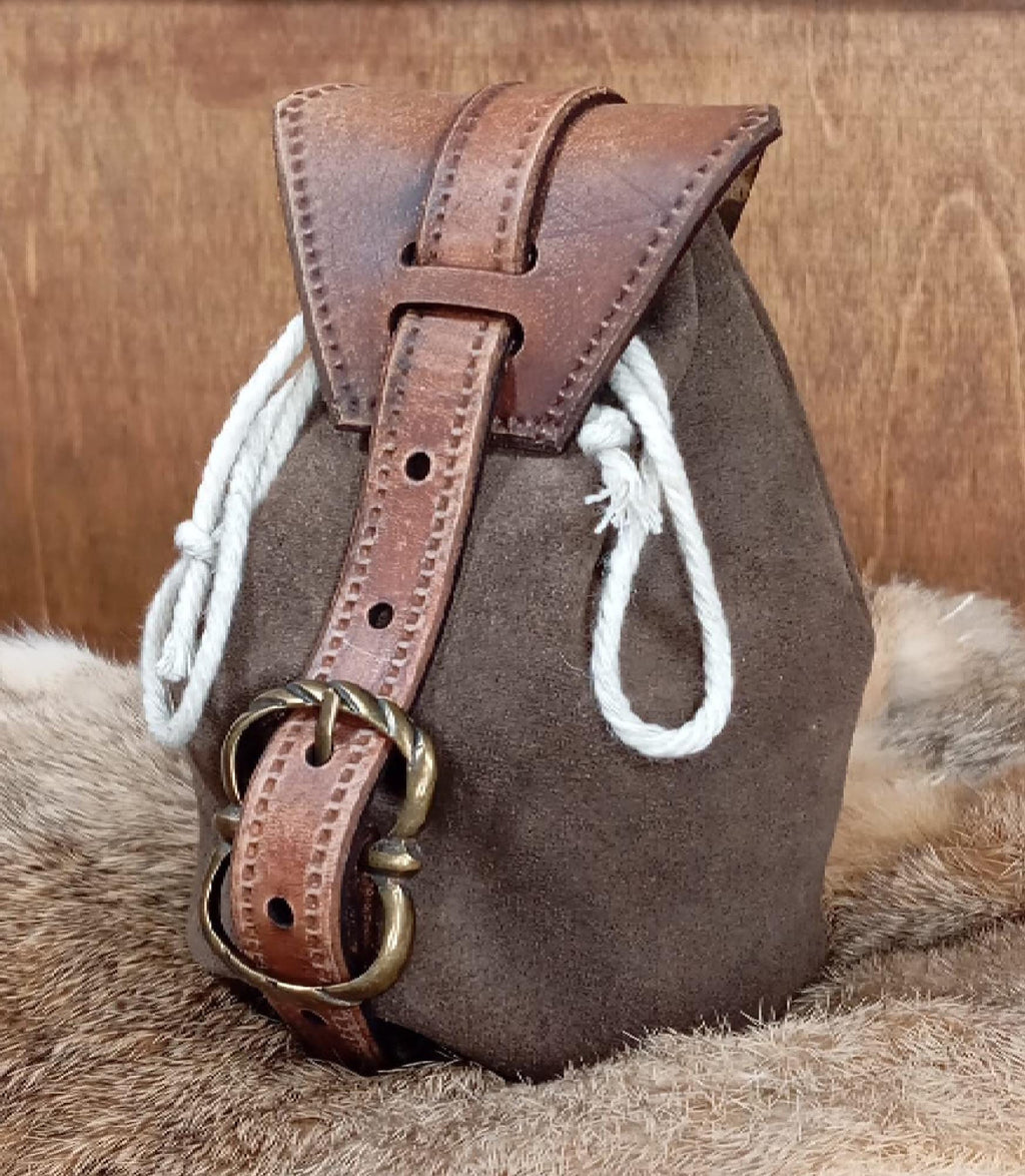 Coin purse leather pattern | Medieval LARP purse | DIY and instructions