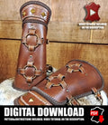Bracers leather pattern | Warrior witcher LARP | DIY instructions