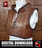 Chest armor leather pattern | Witcher LARP warrior | DIY instructions