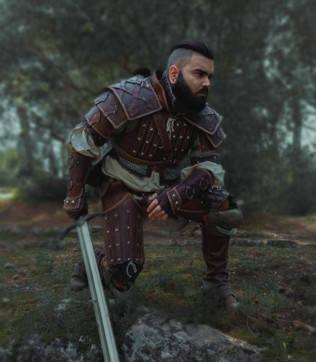 Chest armor leather pattern | Witcher LARP warrior | DIY instructions