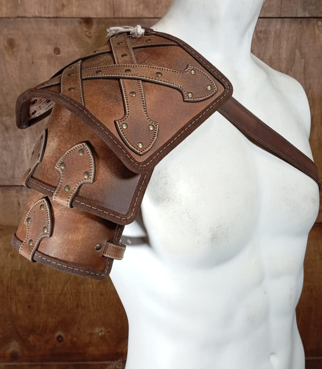 Shoulder pad leather pattern | Witcher LARP | DIY instructions
