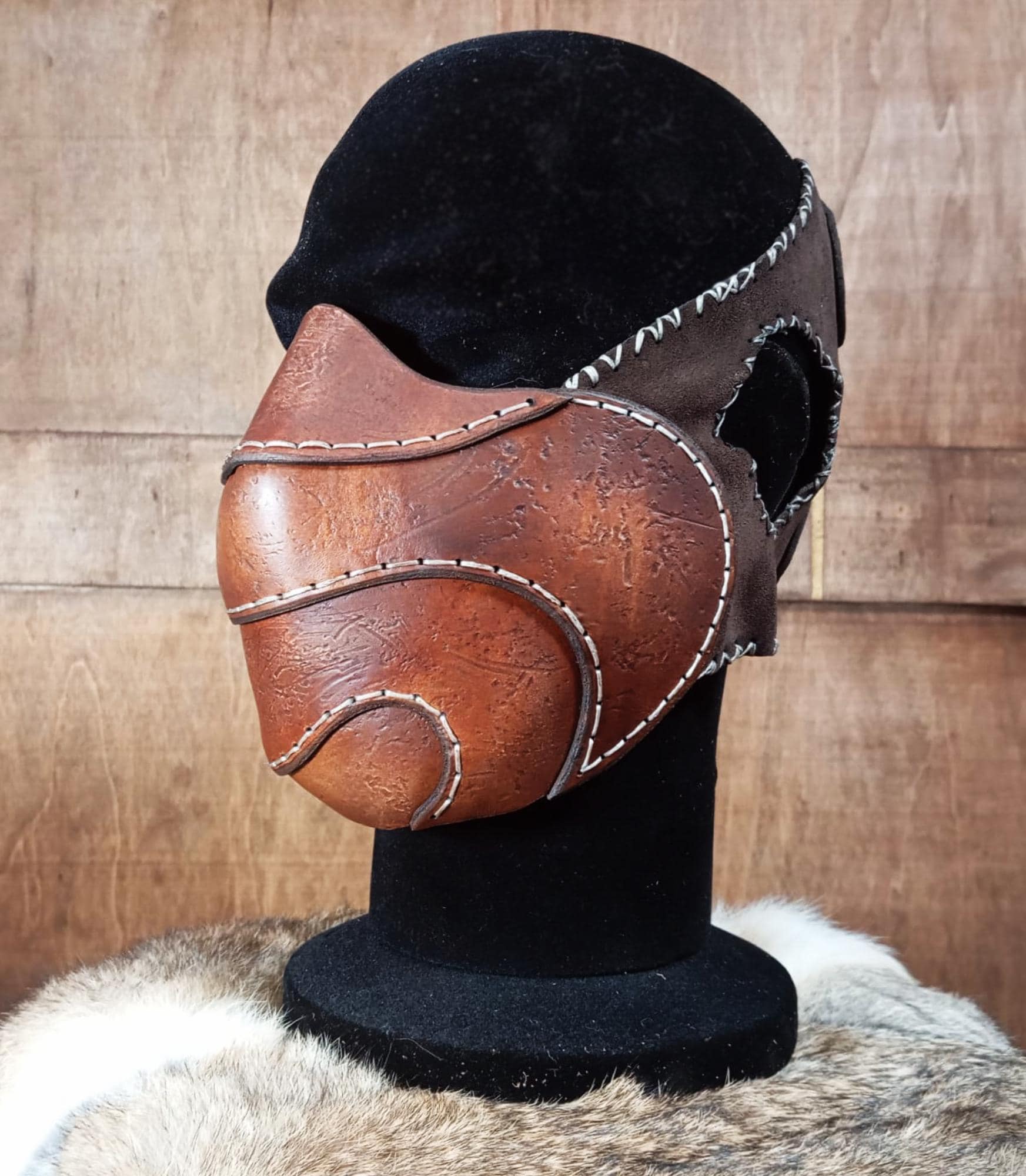 Mask leather pattern | Elf ranger faceshell | DIY instructions